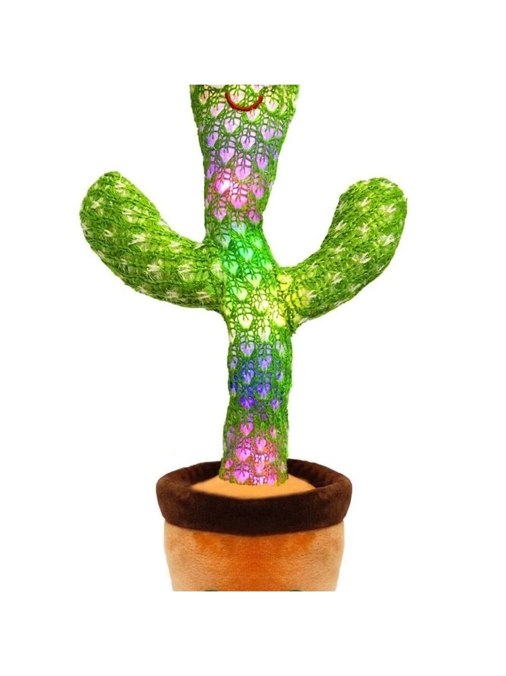 Colorful LED Dancing Cactus Toy with Sound NWT